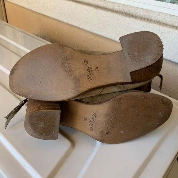 Madewell Ames tan suede ankle boots, size 7.5 - Picture 9 of 14